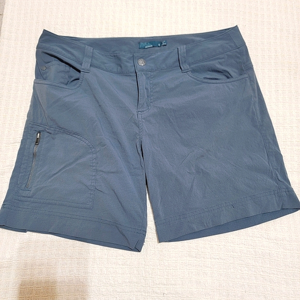 ✨️ PRANA Women's Steel Blue Cargo Hazel Ripstop Shorts